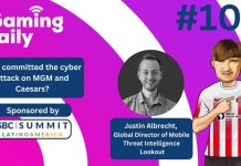 Who committed the cyber attack on MGM and Caesars?