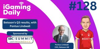 Ep 128: Betsson’s Q3 results, with Pontus Lindwall