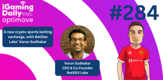 Ep 284: A new crypto sports betting exchange, with BetDEX Labs’ Varun Sudhakar IGD thumbnail featuring Varun Sundhakar and Viktor Kayed