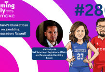 Ep 286: Is Ontario’s blanket ban on gambling ambassadors flawed? IGD thumbnail featuring Ted Orme-Claye, Jessica Welman and Martin Lycka