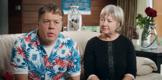 Paddy Power use familiar face for latest Euro 2024 advert Andy Milne and his wife sat on a sofa