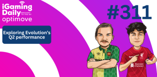 Ep 311: Exploring Evolution’s Q2 performance iGaming Daily thumbnail featuring James Ross and Danny Lee