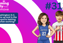 Ep 313: Washington, D.C. opens up and is the US sports betting market working? iGaming Daily thumbnail featuring Jess Welman and Charlie Horner