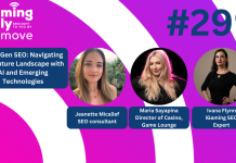 Ep 299: Next-Gen SEO – Navigating the future landscape with AI and emerging technologies iGaming Daily thumbnail featuring headshots of the three guests