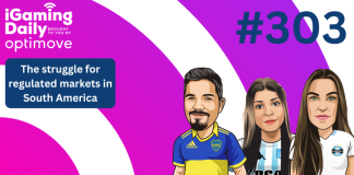 Ep 303: The struggle for regulated markets in South America iGD thumbnail featuring Lucia Gando, Isadora Marcante and Fernando Noodt