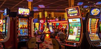 Brian Christopher partnership can expand BetMGM’s casino presence Shot inside casino showing slot machines