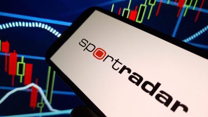 Sportradar on a mobile phone