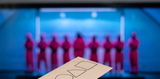 Light & Wonder premiere Squid Game slot at Yaamava’ Resort & Casino Squid games logo and players