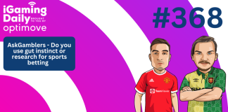 Ep 368: AskGamblers – Do you use gut instinct or research for sports betting? iGaming Daily thumbnail