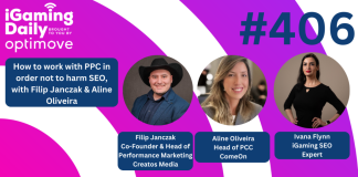 Ep 406: How to work with PPC in order not to harm SEO, with Filip Janczak & Aline Oliveira iGaming Daily thumbnail