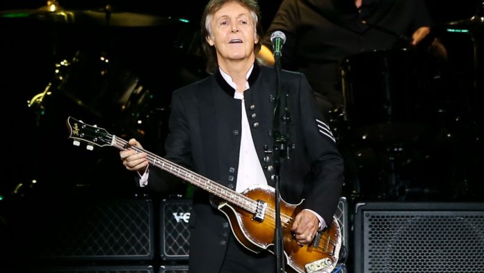 Paul McCartney on stage